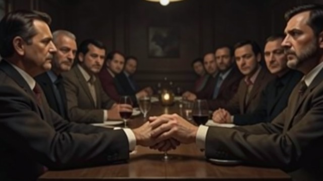 The Marriage in the Booth from "Straight Man". A Hand Across the Table A Visible Gesture Hank sees Teddy and June holding hands during dinner, despite their suspected marital troubles and June’s conflict…