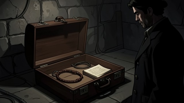 A Childhood Memory Surfaces from "Straight Man". The Collar in the Box A Stored Object While retrieving his mother’s suitcase, Hank finds the dog collar he bought as a boy while trying to persuade his parents…