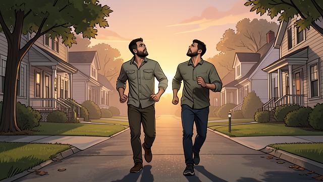 Love in the High Nineties from "Straight Man". Affection Reaffirmed A Warmer Marriage Hank and Lily jog together and spend evenings listening to neighbors from their deck.