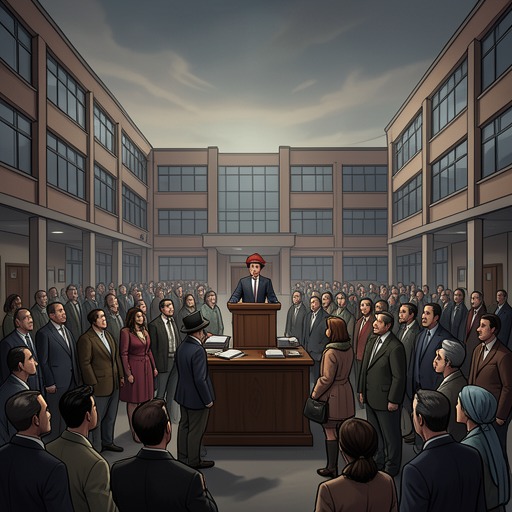 The University’s Downsizing Crisis from "Straight Man". This flow follows the campus budget panic from rumor and administrative preparation through labor conflict and a reordering of leadership.