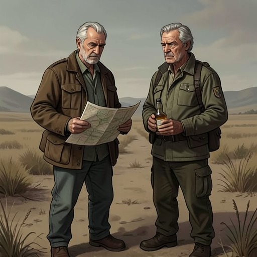Hank and Paul’s Long Feud from "Straight Man". This flow traces Hank and Paul Rourke’s decades of mutual provocation, from a refused land sale to a brief moment of trust and a more complicated truce.