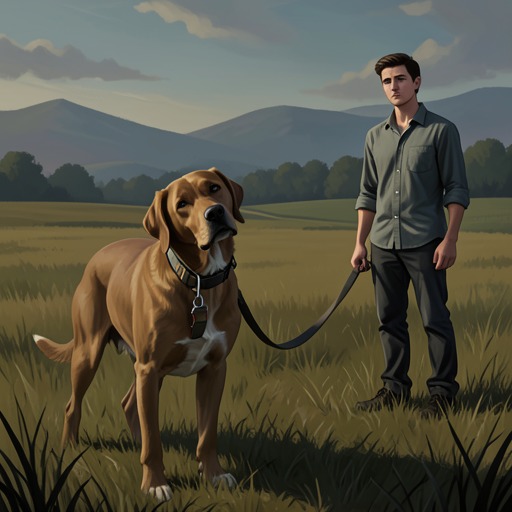 A Dog’s Arc from Rescue to Loss from "Straight Man". This flow traces how the novel’s dogs connect childhood longing, adult companionship, family memory, and grief.
