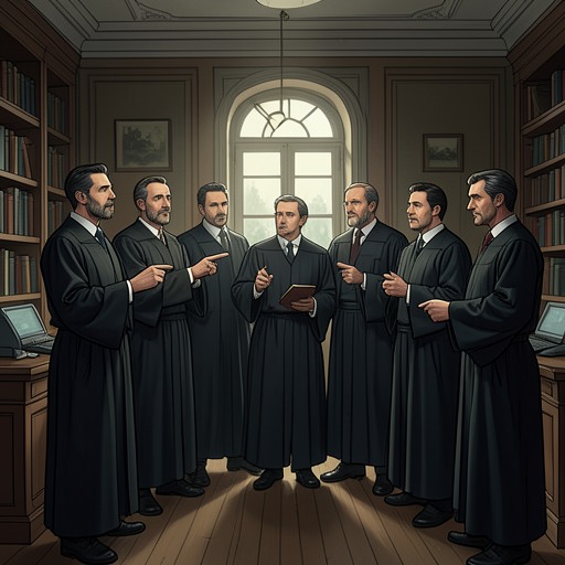 The English Department’s Internal War from "Straight Man". This flow tracks the department’s chronic rivalries as they surface through hiring, grievances, shifting alliances, and a bitter recall vote.