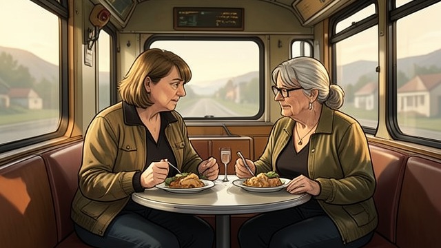 A Stranger on the Bus from "Cartes Postales from Greece". A Stranger on the Bus Communication without fluency On the bus, Ellie sits beside an older woman who speaks no English.