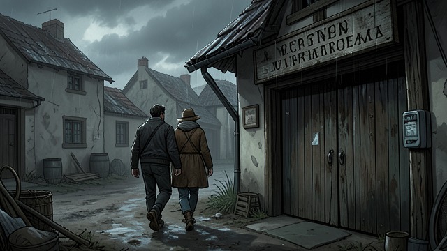 A Wrong Turn from "Cartes Postales from Greece". A Wrong Turn A village that seems deserted Sylvie and Jean-Luc run out of petrol and walk toward an unmapped village.