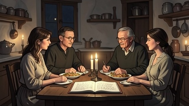 An Invitation to Eat from "Cartes Postales from Greece". An Invitation to Eat Hospitality interrupts departure Anthony introduces Ellie to Athina and Anna, then invites her to stay for supper despite her late-night…