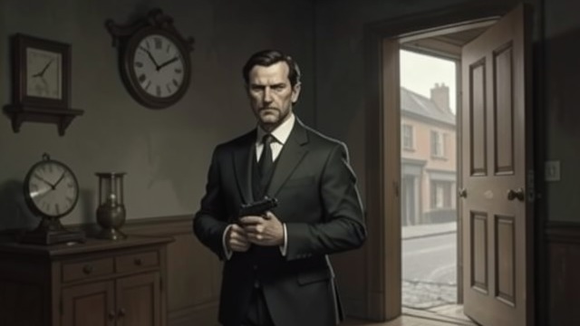 Violence After the Wait from "Cartes Postales from Greece". Violence After the Wait A long-delayed decision After leaving the church, Akis hears the clock strike five and decides the time has come.