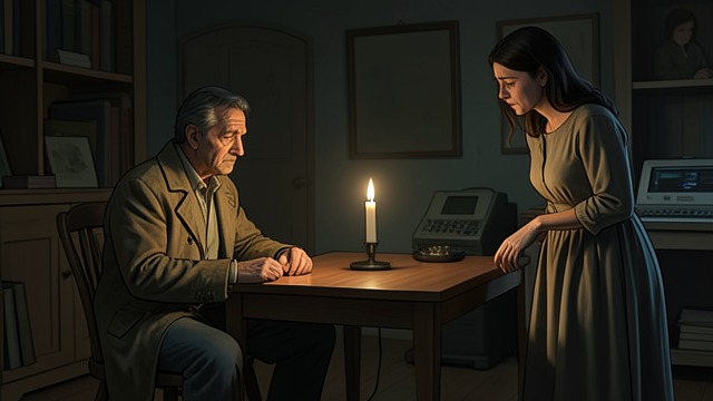 The Listener Becomes Part of the Story from "Cartes Postales from Greece". The Listener Becomes Part of the Story A myth changes the present Anthony hears Ariadne say that time eventually healed Daedalus’s grief and that it is working…