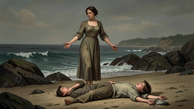A Myth Told as Eyewitness Memory from "Cartes Postales from Greece". A Myth Told as Eyewitness Memory A storyteller claims presence Ariadne tells tourists that she witnessed Daedalus and Icarus fly over the island.
