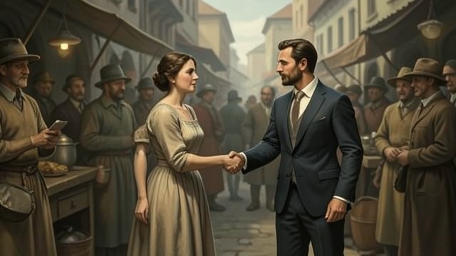 A Marriage of Convenience from "Cartes Postales from Greece". A Marriage of Convenience A match arranged for practicality Antigoni agrees to marry the wealthy shipowner Christos Vandis.