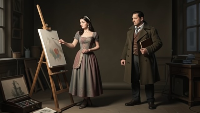 Art Survives the Marriage from "Cartes Postales from Greece". Art Survives the Marriage Leaving restores possibility Antigoni returns to Piraeus with help from the schoolmaster.