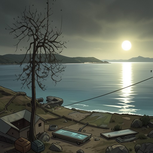The Island of Long Lives from "Cartes Postales from Greece". This thread follows Anthony’s encounter with Ikaria’s long-lived residents and Ariadne’s story, which connects longevity to purpose, routine, and remembrance.