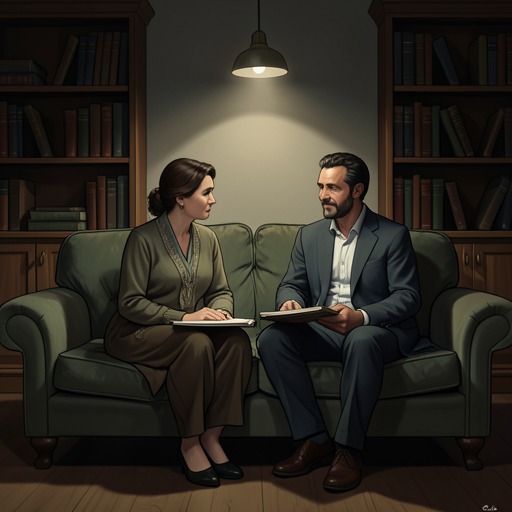 Ellie and Anthony’s Friendship from "Cartes Postales from Greece". This thread follows the trust that develops between Ellie and Anthony as an accidental delivery leads to conversation, hospitality, and a shared new beginning.