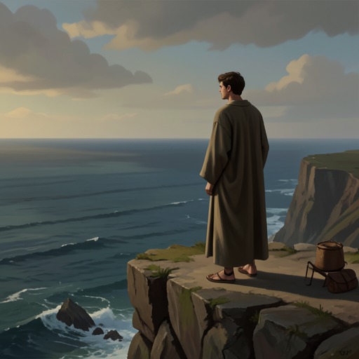Dimitris Leaves the Monastery from "Cartes Postales from Greece". This thread traces Dimitris’s religious vocation, the return of shameful desire, and his final departure from the monastery into uncertainty.