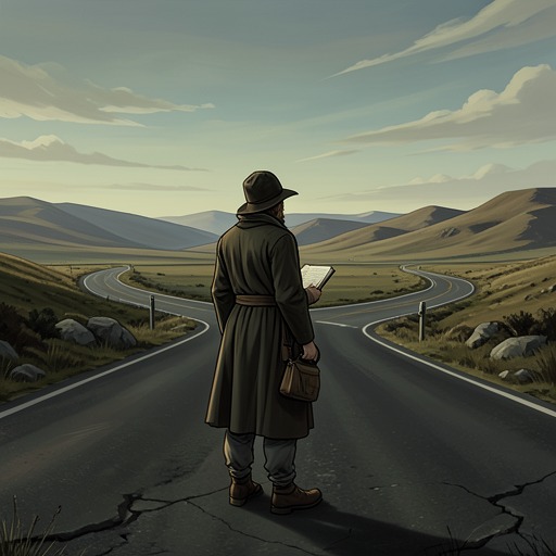Anthony’s Journey from Abandonment from "Cartes Postales from Greece". This thread traces Anthony’s collapse after being stood up at Kalamata Airport and the gradual return of purpose through travel, writing, and connection.
