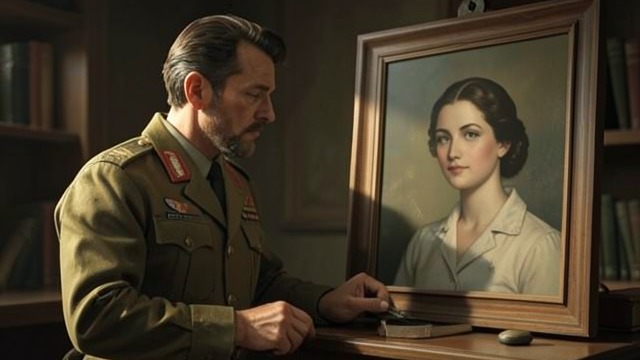 The Portrait’s Gaze from "Across the River and into the Trees". The Portrait’s Gaze A second face in the room Cantwell looks from himself to Renata’s portrait, which appears composed and beautiful in the morning light.
