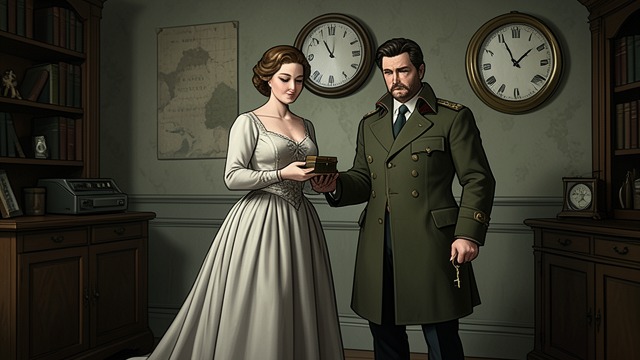 The Last Gift from "Across the River and into the Trees". The Last Gift Choosing the figure Renata selects a jeweled ebony figure and asks Cantwell to buy it for her.