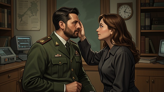 The Gentle Hand from "Across the River and into the Trees". The Gentle Hand A request for gentleness Renata asks to touch Cantwell’s damaged hand and later tells him she loves him when he is gentle.