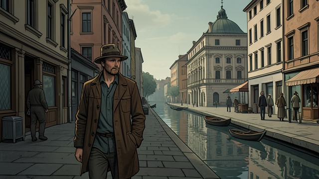 A Home in the Canal from "Across the River and into the Trees". A Home in the Canal Everyday beauty Cantwell notices boats, bridges, wood barges, and familiar palaces as he travels through Venice.
