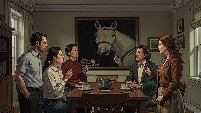 A Gift of the Portrait from "Across the River and into the Trees". A Gift of the Portrait The canvas arrives Renata’s portrait is brought into the dining room and admired by the small group gathered around it.