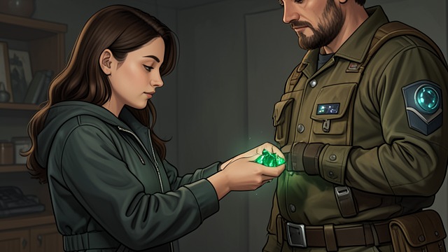 Giving the Emeralds from "Across the River and into the Trees". Giving the Emeralds A personal offering Renata places her inherited emeralds in Cantwell’s pocket because she wants to give him something lasting.