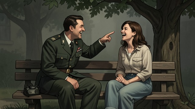 Jokes with Renata from "Across the River and into the Trees". Jokes with Renata Playful intimacy Cantwell jokes with Renata about language, war, and the people around them.
