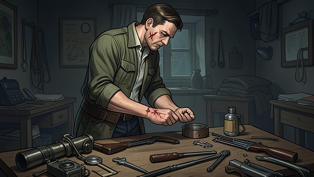 The Boatman’s Wound from "Across the River and into the Trees". The Boatman’s Wound Understanding an enemy Cantwell learns that the boatman’s family suffered sexual violence during the war.