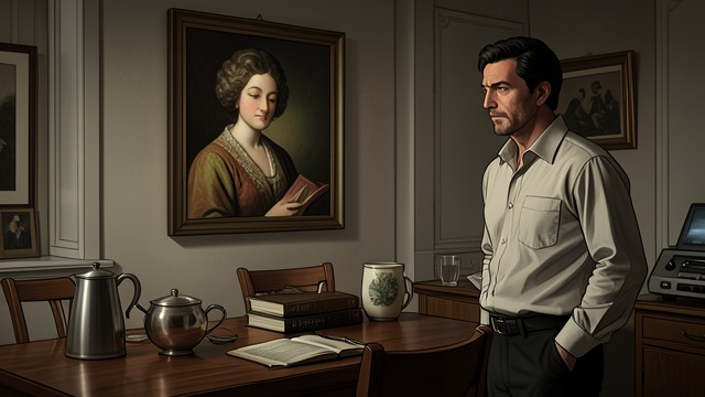 The Portrait’s Arrival from "Across the River and into the Trees". The Portrait’s Arrival A visible likeness Renata’s portrait is brought into the dining room, where Cantwell studies it and praises its beauty.