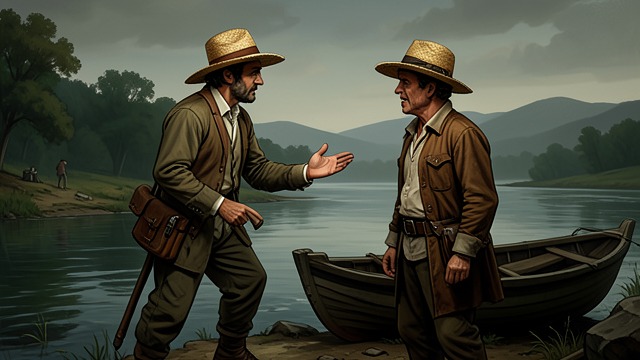 Orders in English from "Across the River and into the Trees". Orders in English Command across language Cantwell gives instructions to the Italian boatman in English, while the man answers in Italian.
