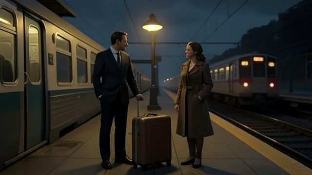 The Final Departure from "Across the River and into the Trees". The Final Departure Goodbye at the landing Cantwell and Renata part after a final embrace, and he leaves Venice with Jackson.