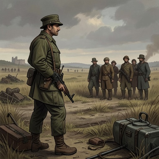 The Soldier’s Reconciliation with the Enemy from "Across the River and into the Trees". This flow follows Cantwell’s refusal to reduce former enemies to hatred, while acknowledging that combat and historical injury continue to divide people.