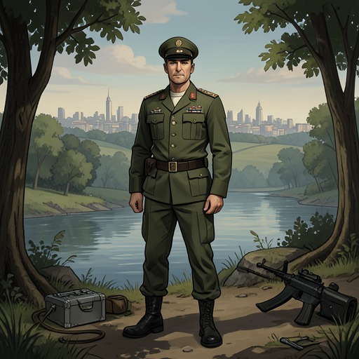 A Life Between Three Warscapes from "Across the River and into the Trees". This flow follows Cantwell’s connection to the landscapes of Italy, France, and the American West, each of which represents a different layer of his identity.
