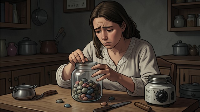 The Stones in the Closet from "Tiny Beautiful Things: Advice on Love and Life from Dear Sugar". The Stones in the Closet A Jar of Keepsakes While clearing her mother’s bedroom, Cheryl Strayed / Sugar finds a glass jar tucked far back in the closet.