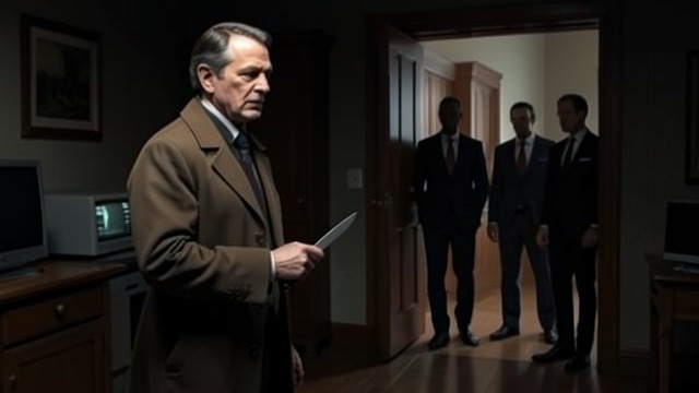 Exposure by Intruders from "Masquerade". Exposure by Intruders The Mask Slips The robbery forces Robert Michael Rothman to confront three armed intruders near the hidden cellar.