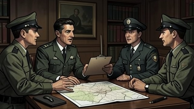 Federal Intervention from "Masquerade". Federal Intervention Local Limits Dan Stevens admits that his department cannot process the scale of the scene alone.