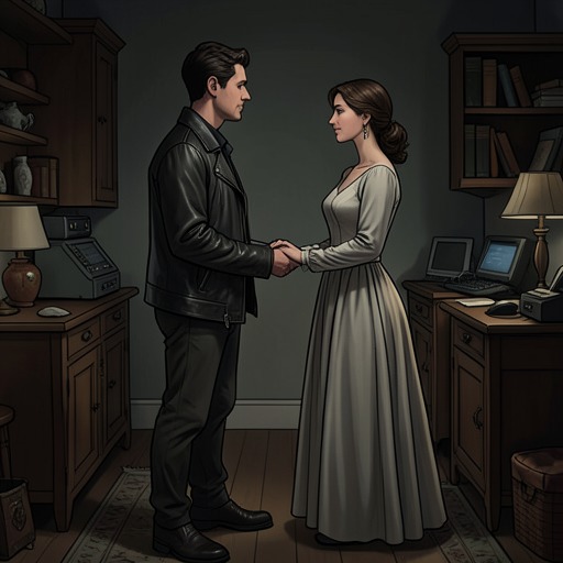 Robert Michael Rothman and Victoria Belle from "Masquerade". This flow traces the mentor-like loyalty between Robert Michael Rothman and Victoria Belle and the divergent motives that finally separate them.