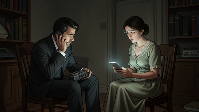 Fear on the Telephone from "The Pale Horse". Bravery Under Strain The Voice Changes Mark hears that Ginger’s voice is hoarse and presses her to describe her symptoms.