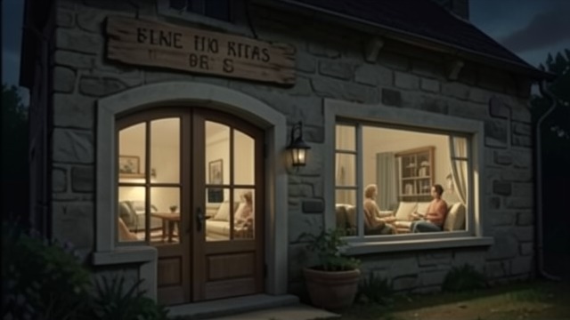 The Former Inn from "The Pale Horse". A Converted House Local History Replaces Mystery Mark finds a former inn now used as an ordinary residence by Thyrza, Sybil, and Bella.
