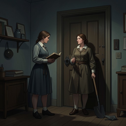 Thyrza and Bella’s Division of Labor from "The Pale Horse". Thyrza’s confident occult direction and Bella’s earthy ritual labor combine to give the Pale Horse its threatening public identity.
