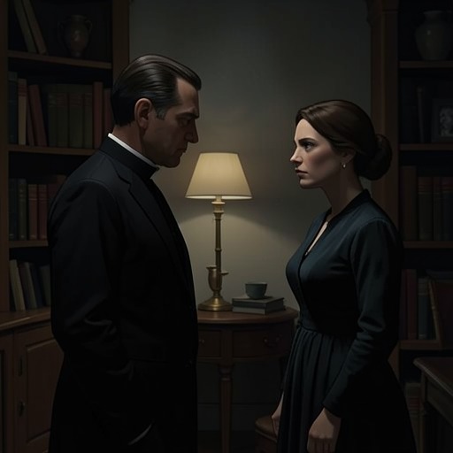 Faith, Confession, and Secrecy from "The Pale Horse". Father Gorman’s religious duty and Mrs Davis’s fear create a moral thread about what may be kept secret and what must be stopped.