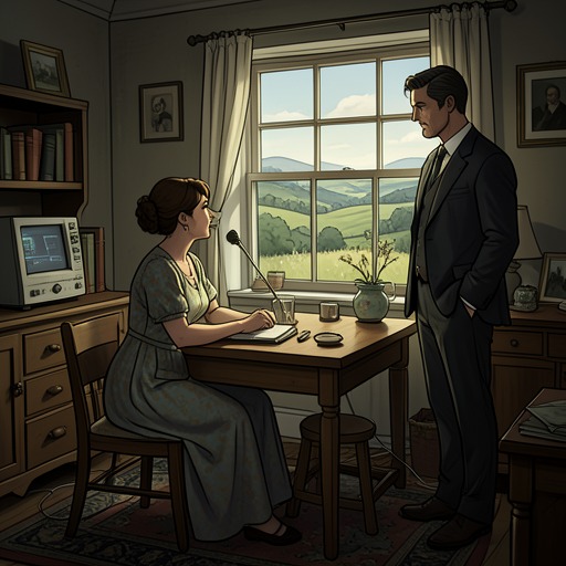 Rhoda’s Country World from "The Pale Horse". Rhoda’s hospitable domestic life supplies a calm social setting whose ordinary details repeatedly brush against the investigation’s darker concerns.