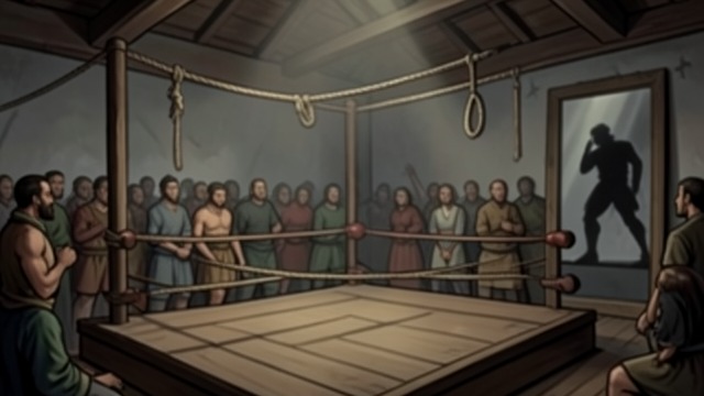 The Underground Ring from "Hide and Seek". The Underground Ring The discovery During a staged commotion at Finlay’s Club, John Rebus slips into a concealed lower room and finds a boxing ring prepared…
