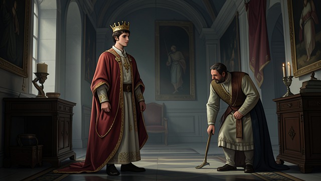 A New Crown from "Tide". A New Crown Succession Takes Effect James becomes king when his uncle dies, and the demands of rule reshape his choices.
