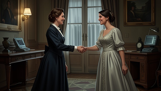 Arrival at Court from "Tide". Arrival at Court A Welcomed Guest Beatrix arrives from Hanter-broder and is introduced to Galahad and Meira at the palace.