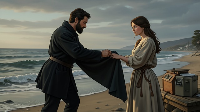 A Careful Rescue from "Tide". A Careful Rescue Trust Without Words Galahad approaches Meira slowly, offers his cape, and lets her decide whether to accept his hand.