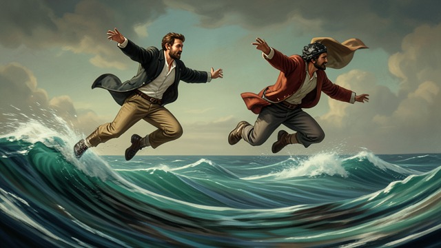 The Sea Dance from "Tide". The Sea Dance Shared Movement Meira leads Galahad onto the waves, where the two race, leap, and dance across the sea.