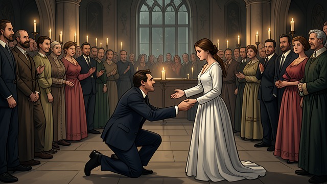 A Public Proposal from "Tide". A Public Proposal James’s Choice James asks Beatrix to marry him before Meira can deliver her written confession.