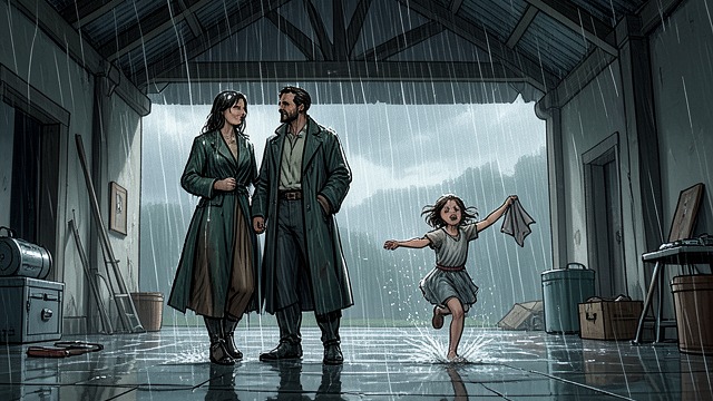 A Storm Shelter from "Tide". A Storm Shelter Return to Safety Galahad and Meira reach Euryor House drenched after escaping the storm, while Little Emblyn later returns through the rain.