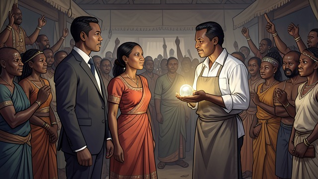 Loïc Finds a Cousin from "Satan". Loïc Finds a Cousin A meeting in the crowd Loïc and Laurence attend a Yoruba ceremony in Havana, where they meet Lerbier through their guide.
