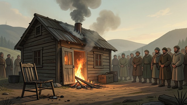 Fire and Disappearance from "Satan". Fire and Disappearance A violent end Grébiche’s cabin burns before dawn, and no identifiable remains are publicly recovered.